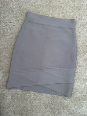 BCBGMaxAzria Cinder color Power Skirt